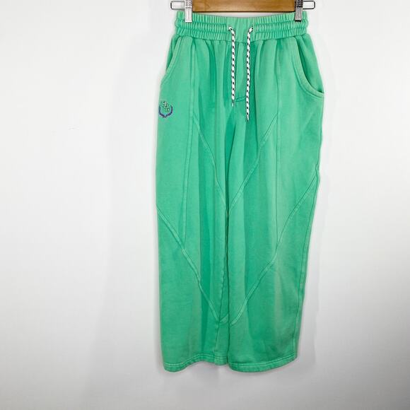 Urban Outfitters BDG Green Cropped Sweatpants Lounge‎ Casual Womens XS - Picture 8 of 8